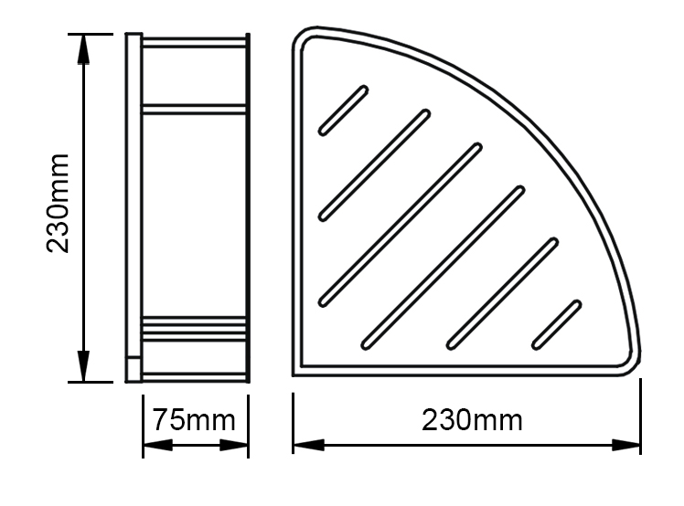 IVANO - Black Stainless Steel Shelf - Image 2