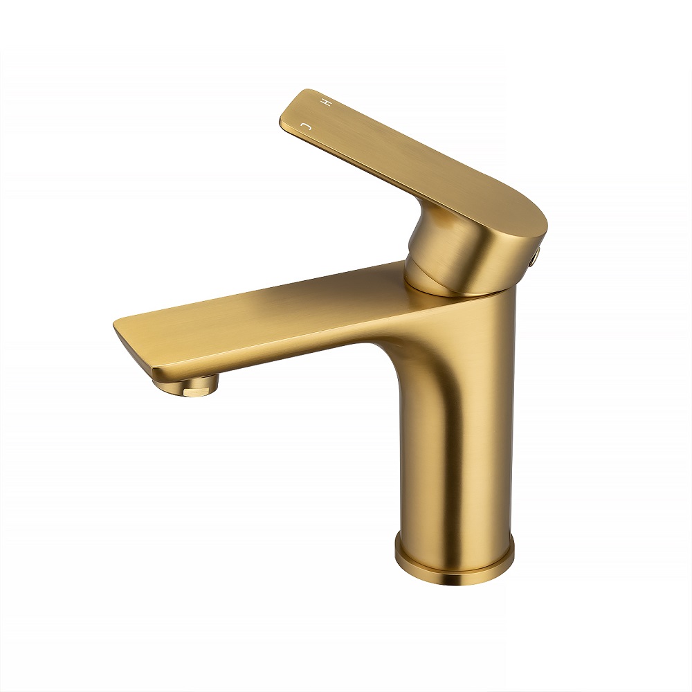 VOG - Brushed Brass Basin Mixer - Image 5