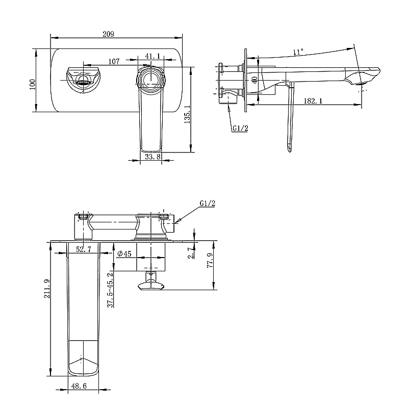 ESPERIA - Gunmetal Spout Mixer - Image 2