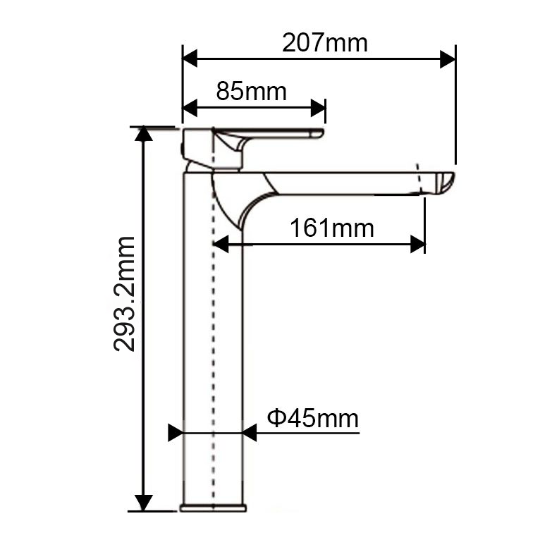 VOG - Brushed Brass Basin Mixer - Image 4