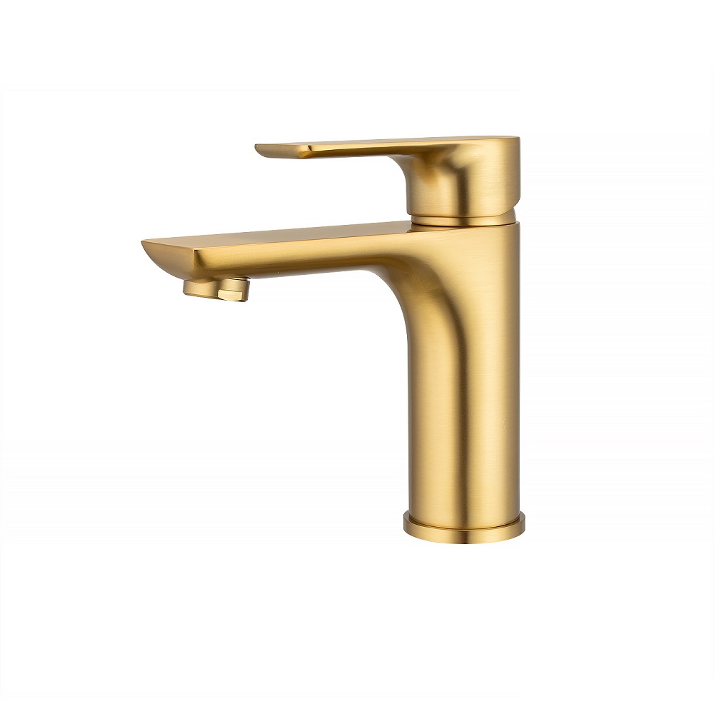 VOG - Brushed Brass Basin Mixer - Image 4