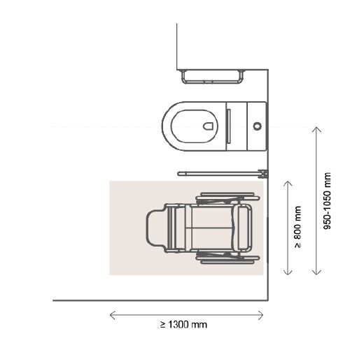 805*390*890mm Disable Toilet Suite - Image 2