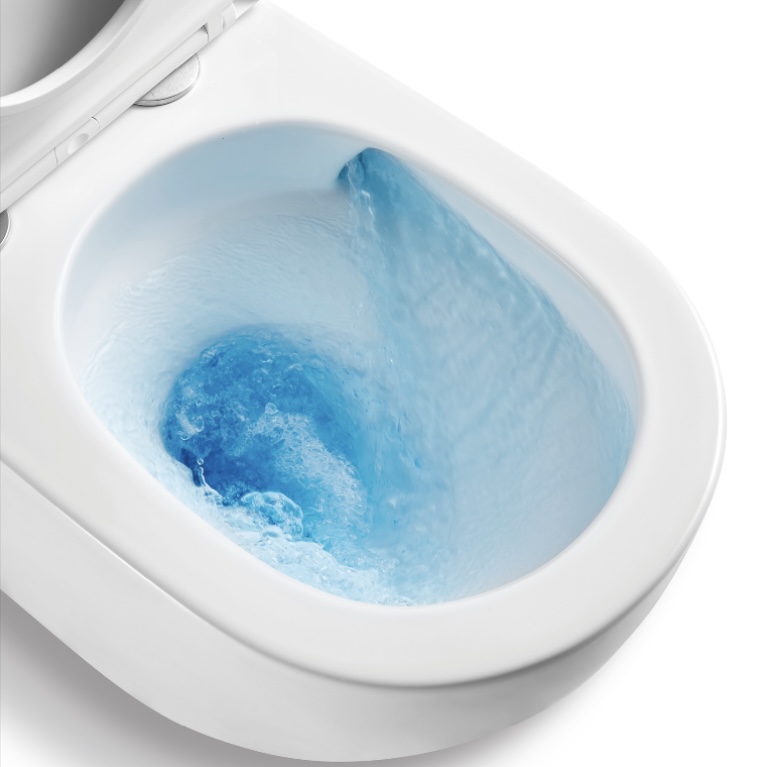 BERLIN 670*360*850mm Gloss White Quiet Flushing Back to Wall Two-piece Toilet Suite - Image 4