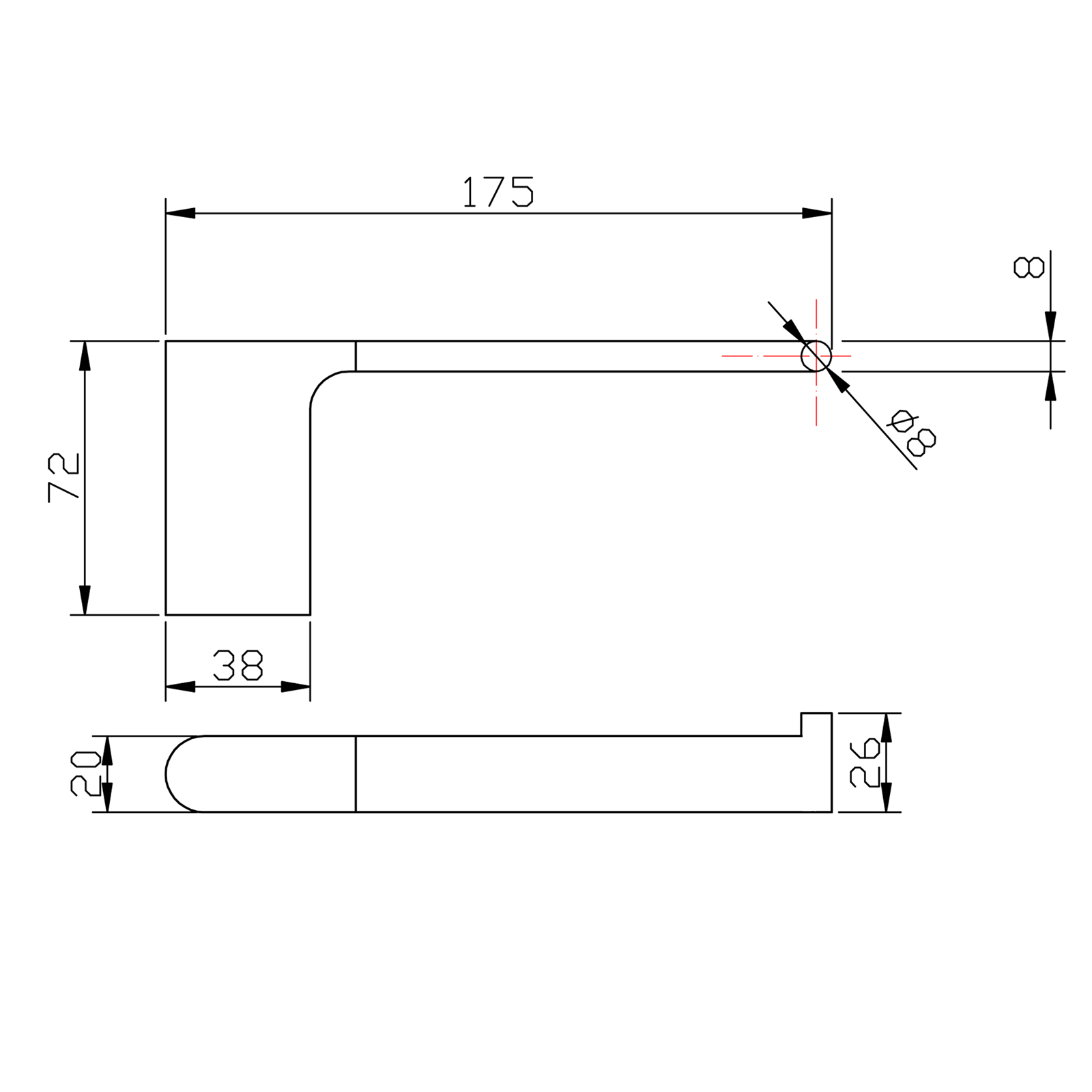 VOG - Brushed Brass Toilet Paper Holder - Image 4