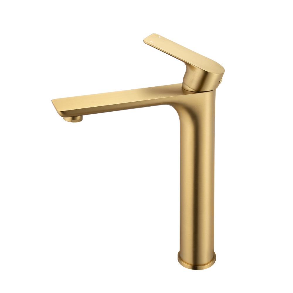 VOG - Brushed Brass Basin Mixer - Image 2