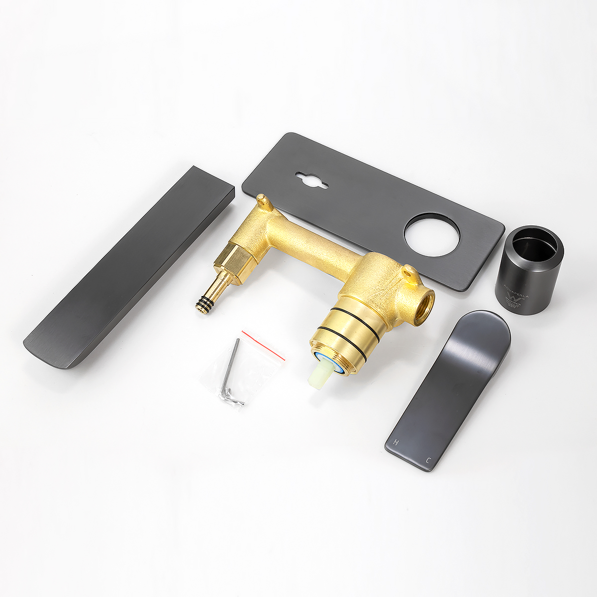 RUSHY - Brushed Gunmetal Spout Mixer - Image 4