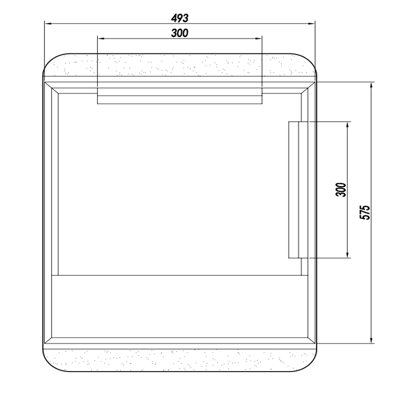 500x700mm Framed LED Mirror - Image 4