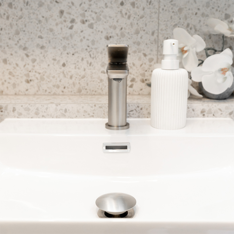 RUSHY - Brushed Nickel Basin Mixer - Image 3