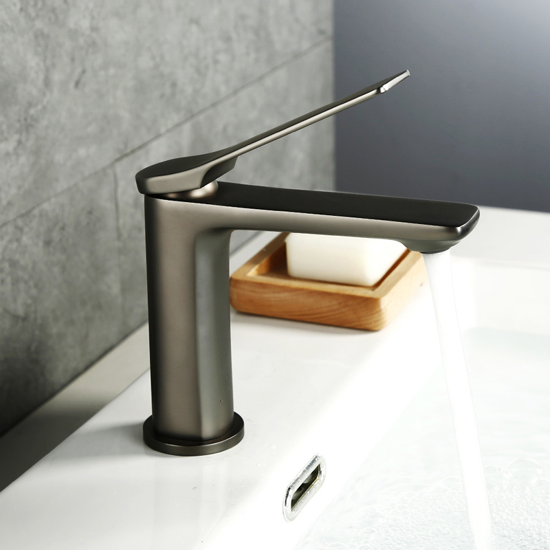 RUSHY - Brushed Gunmetal Basin Mixer - Image 5