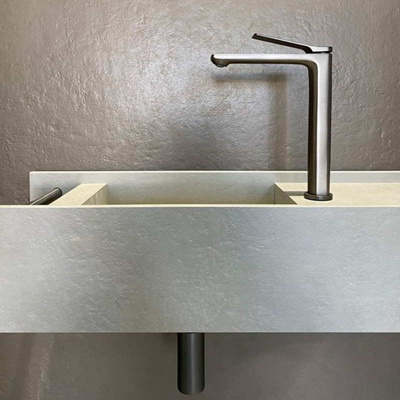 RUSHY - Brushed Gunmetal Basin Mixer - Image 4