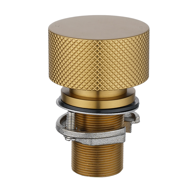 MOON - Brushed Brass Swivel Basin Mixer - Image 2