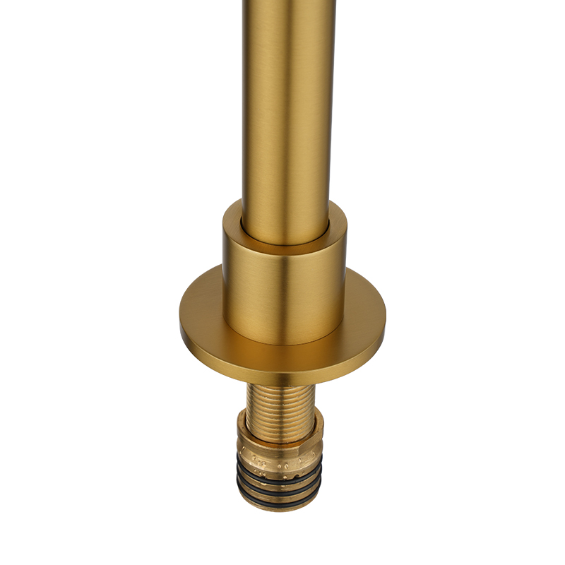 MOON - Brushed Brass Swivel Basin Mixer - Image 3