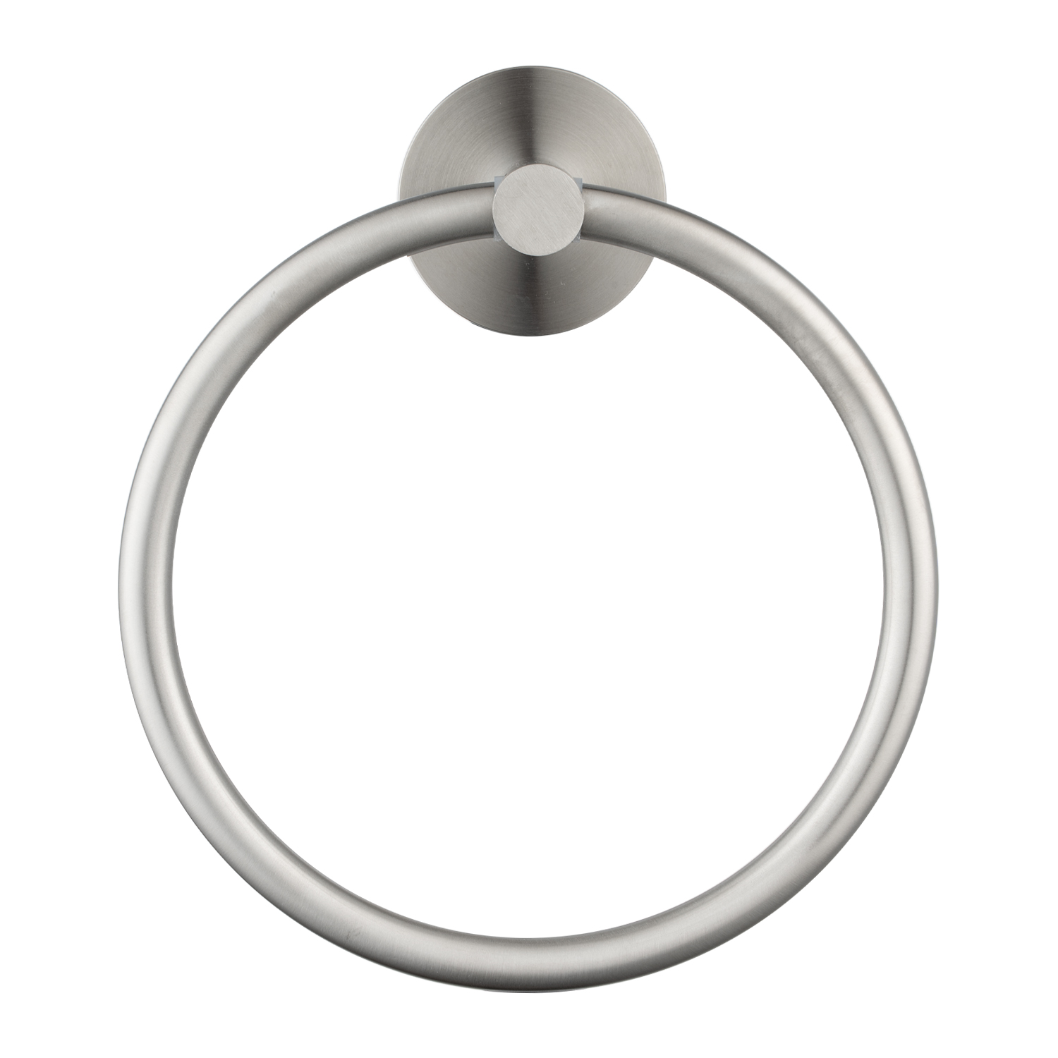 LUCID PIN - Brushed Nickel Towel Ring - Image 3