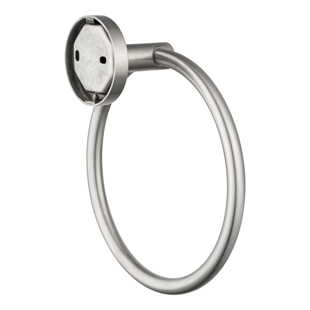 LUCID PIN - Brushed Nickel Towel Ring - Image 5