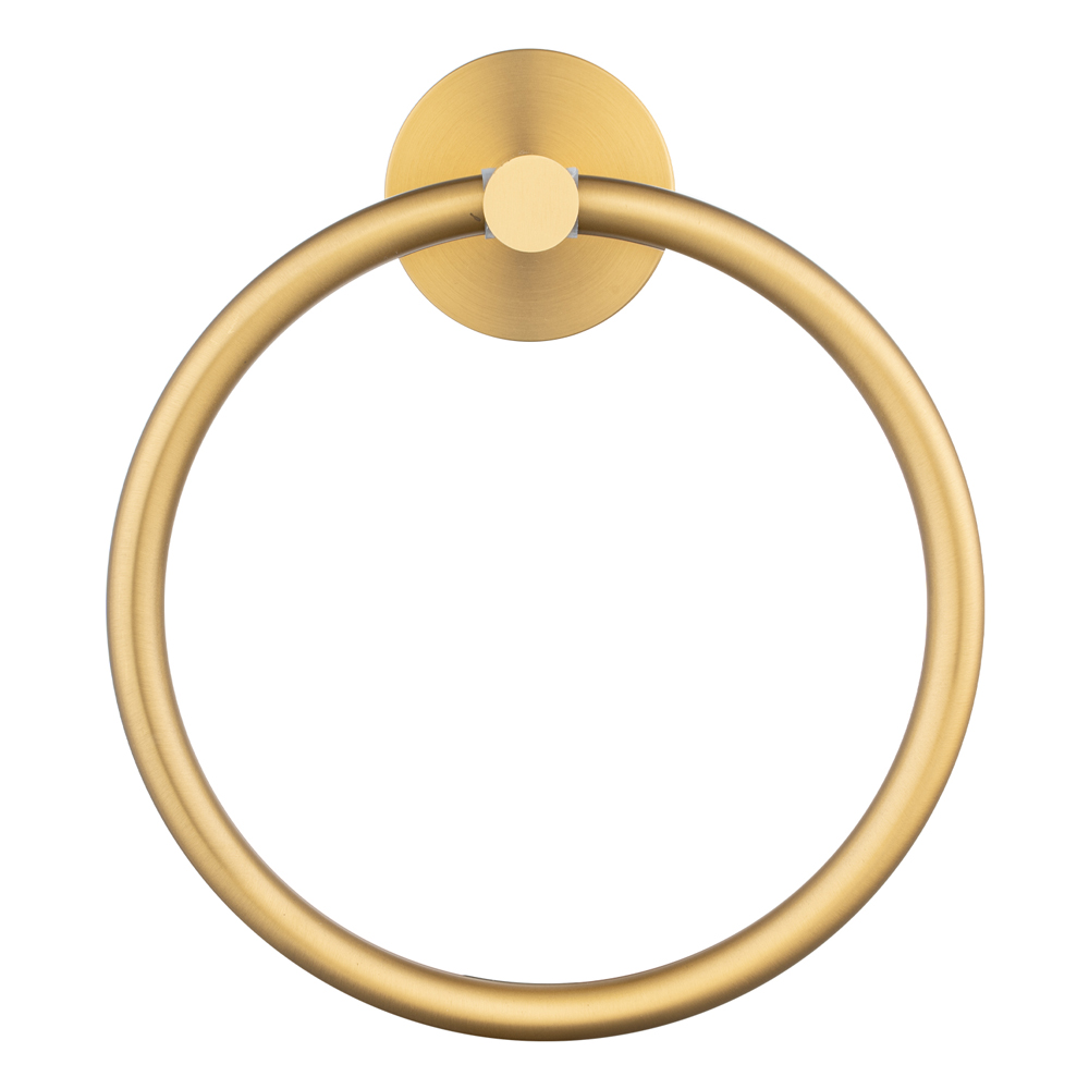 LUCID PIN - Brushed Brass Towel Ring - Image 4
