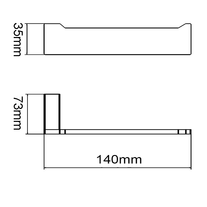 IVANO - Chrome Toilet Paper Holder - Image 2