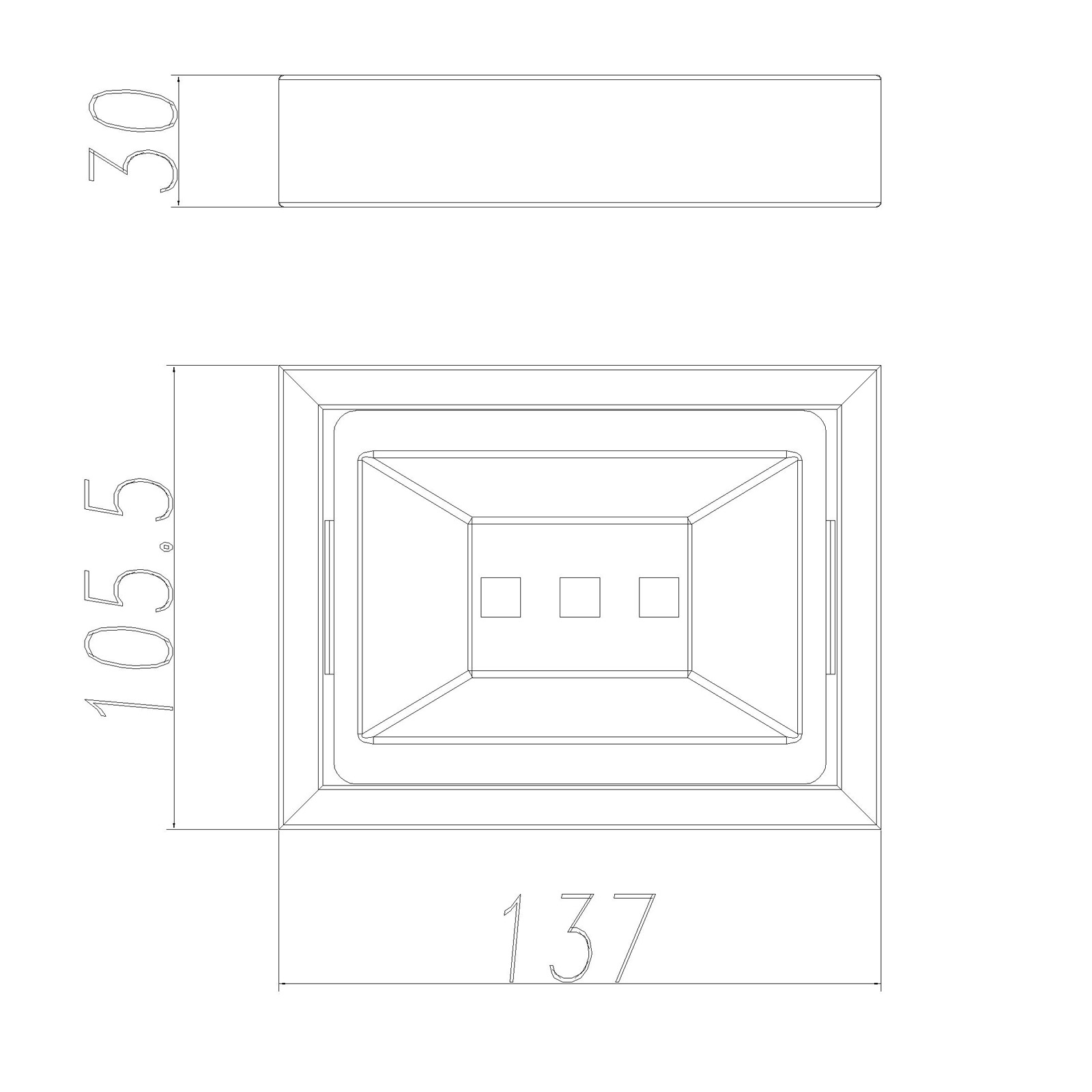 Cavallo Brushed Yellow Gold Square Soap Dish - Image 2