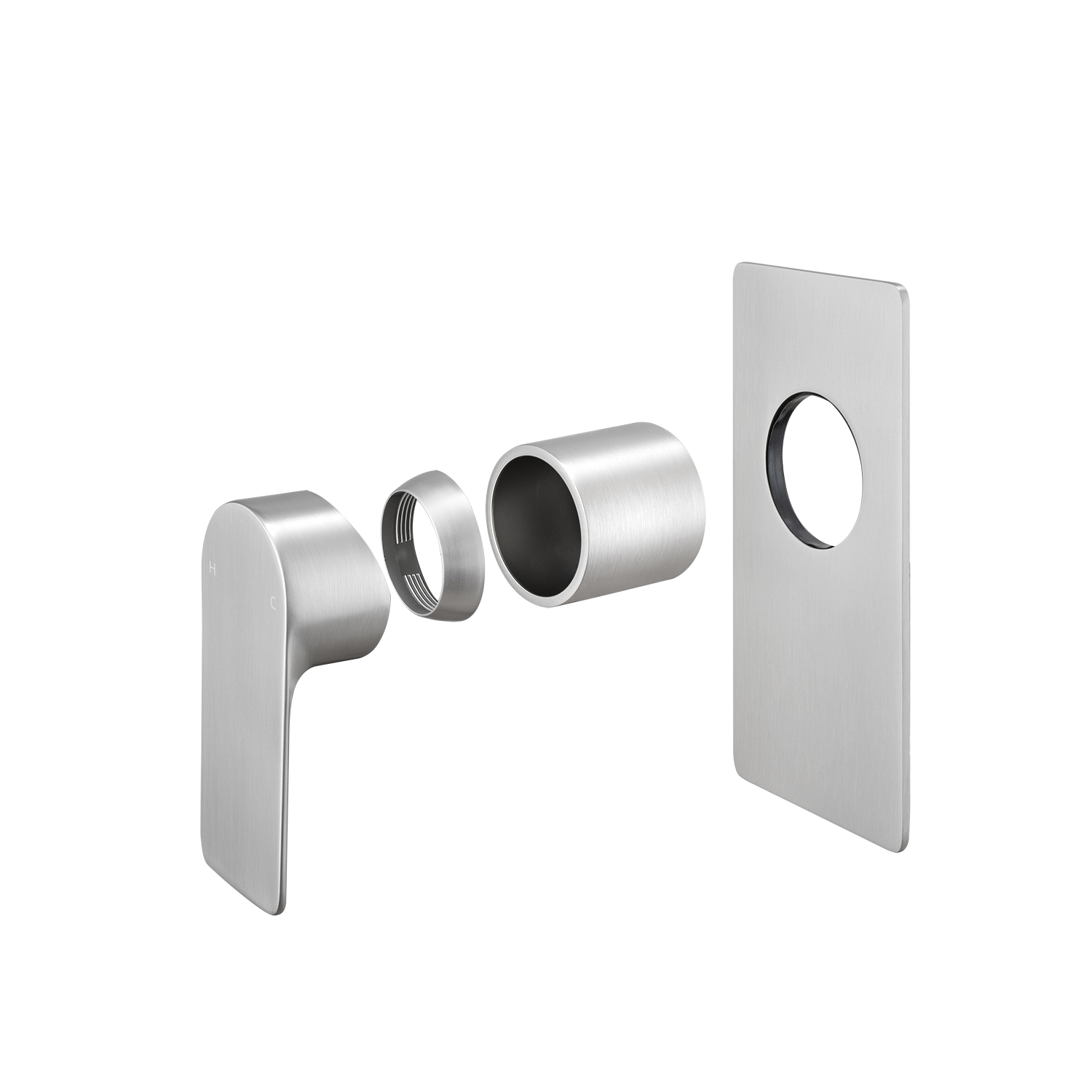 VOG - Brushed Nickel Wall Mixer - Image 3