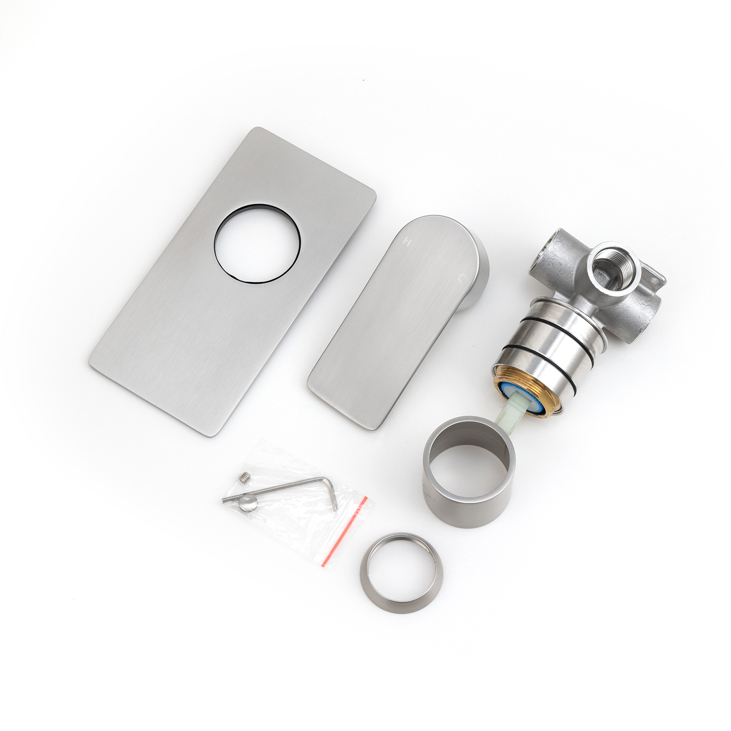 VOG - Brushed Nickel Wall Mixer - Image 4