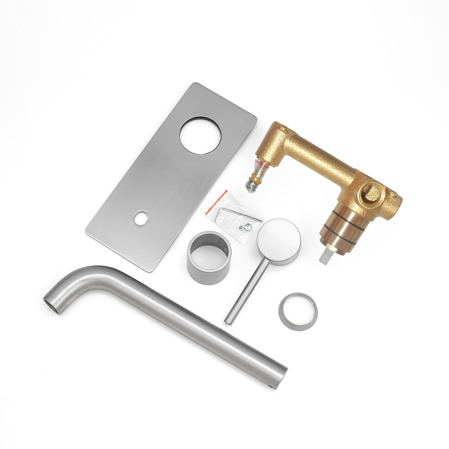 LUCID PIN - Brushed Nickel Spout Mixer - Image 4