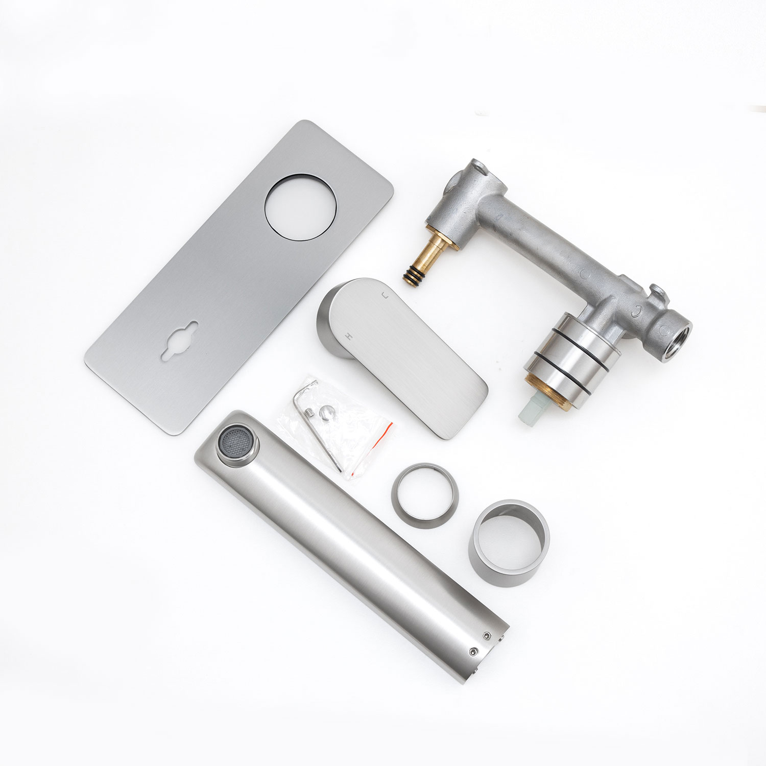 VOG - Brushed Nickel Spout Mixer - Image 2