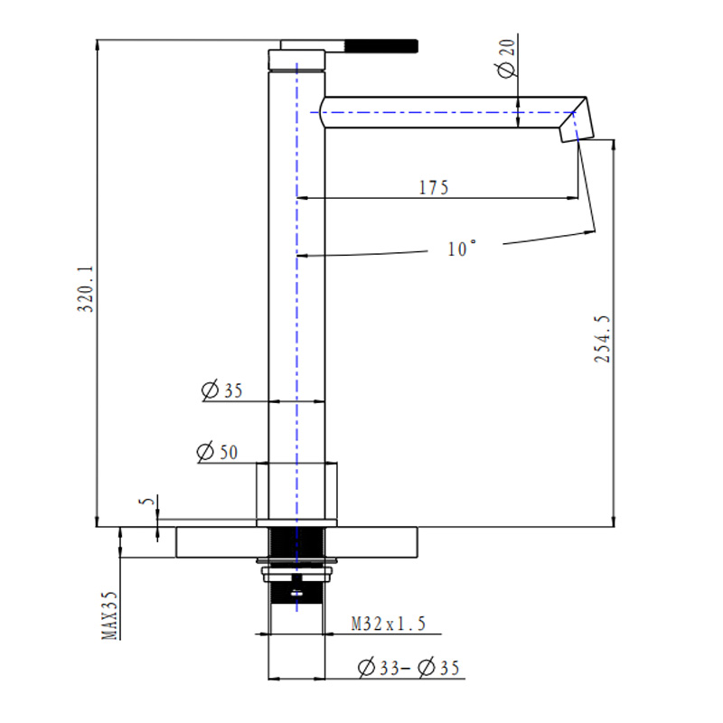 CADDENCE - Brushed Gunmetal Basin Mixer - Image 2