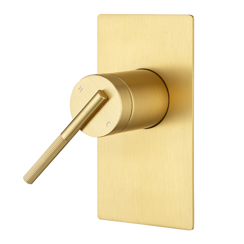 CADDENCE Series Brushed Brass Wall Mixer - Image 5