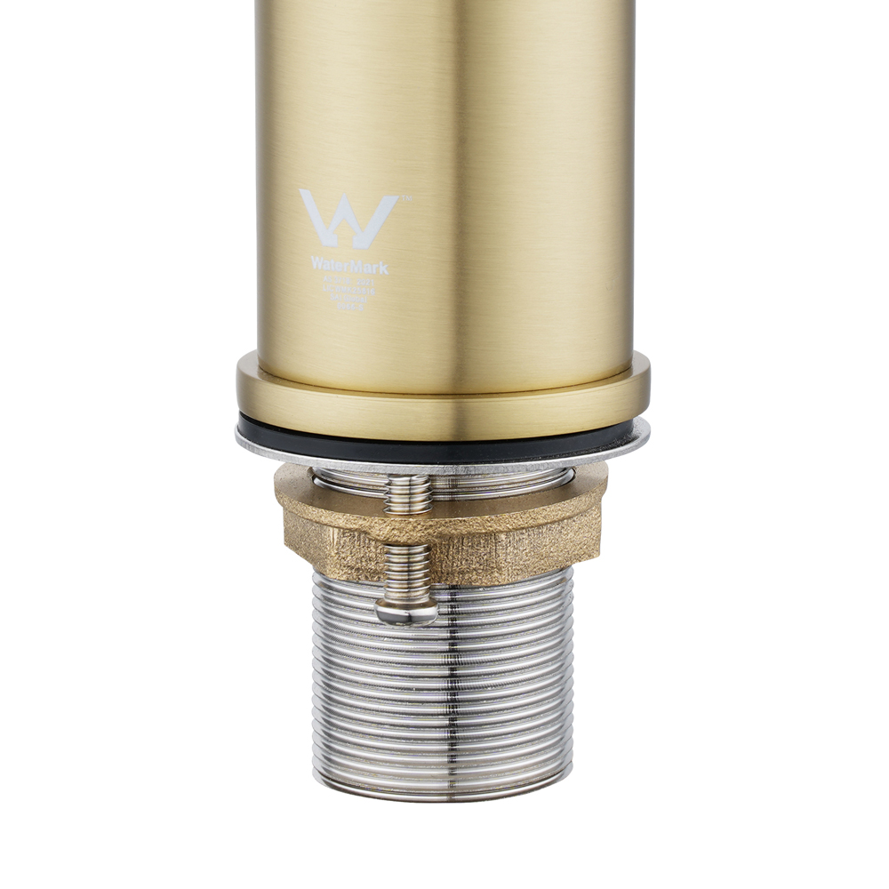 VOG Series Light Brushed Brass Basin Mixer - Image 5