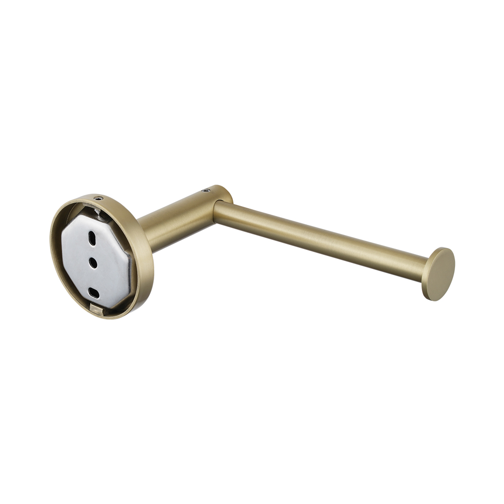 LUCID PIN - Light Brushed Brass Toilet Paper Holder - Image 3