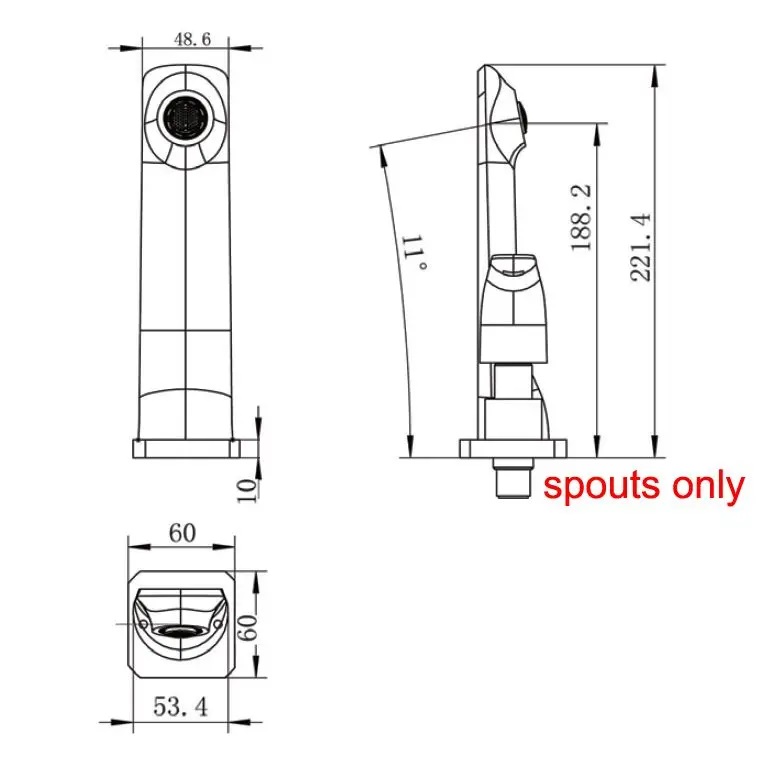 ESPERIA - Black & Chrome Spout - Image 2