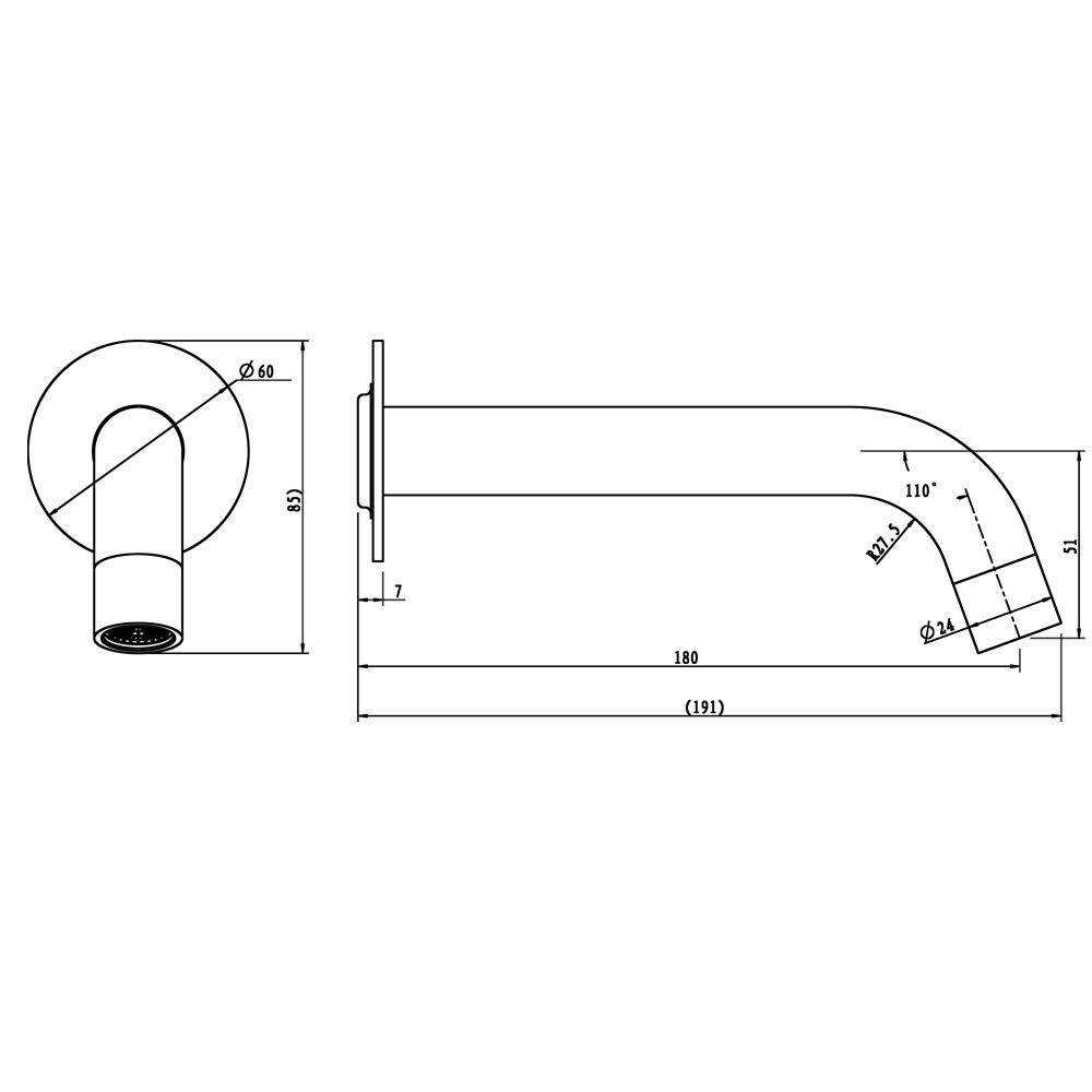 LUCID PIN - Brushed Nickel Spout - Image 2