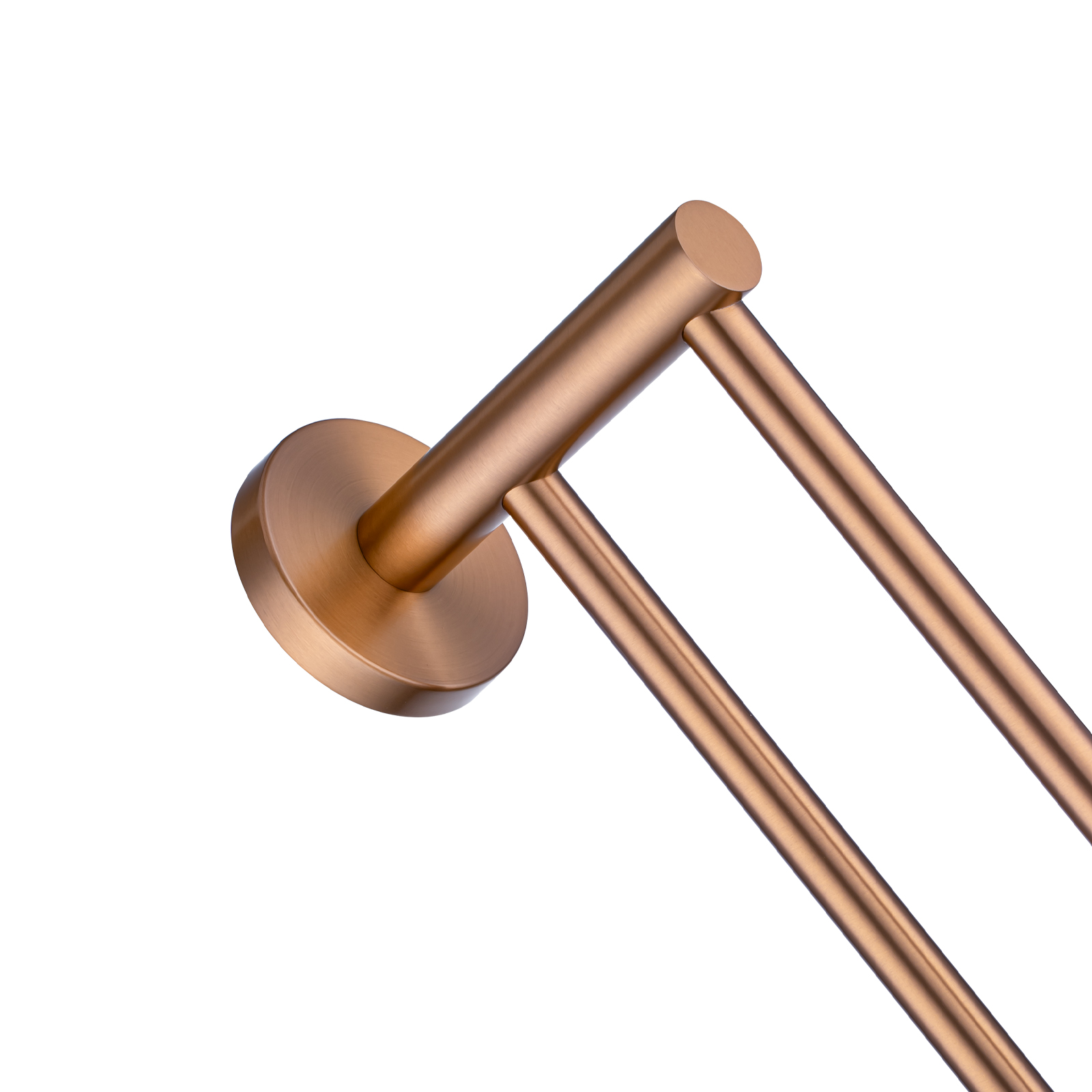 LUCID PIN - Brushed Copper Cuttable Double Towel Rail - Image 4