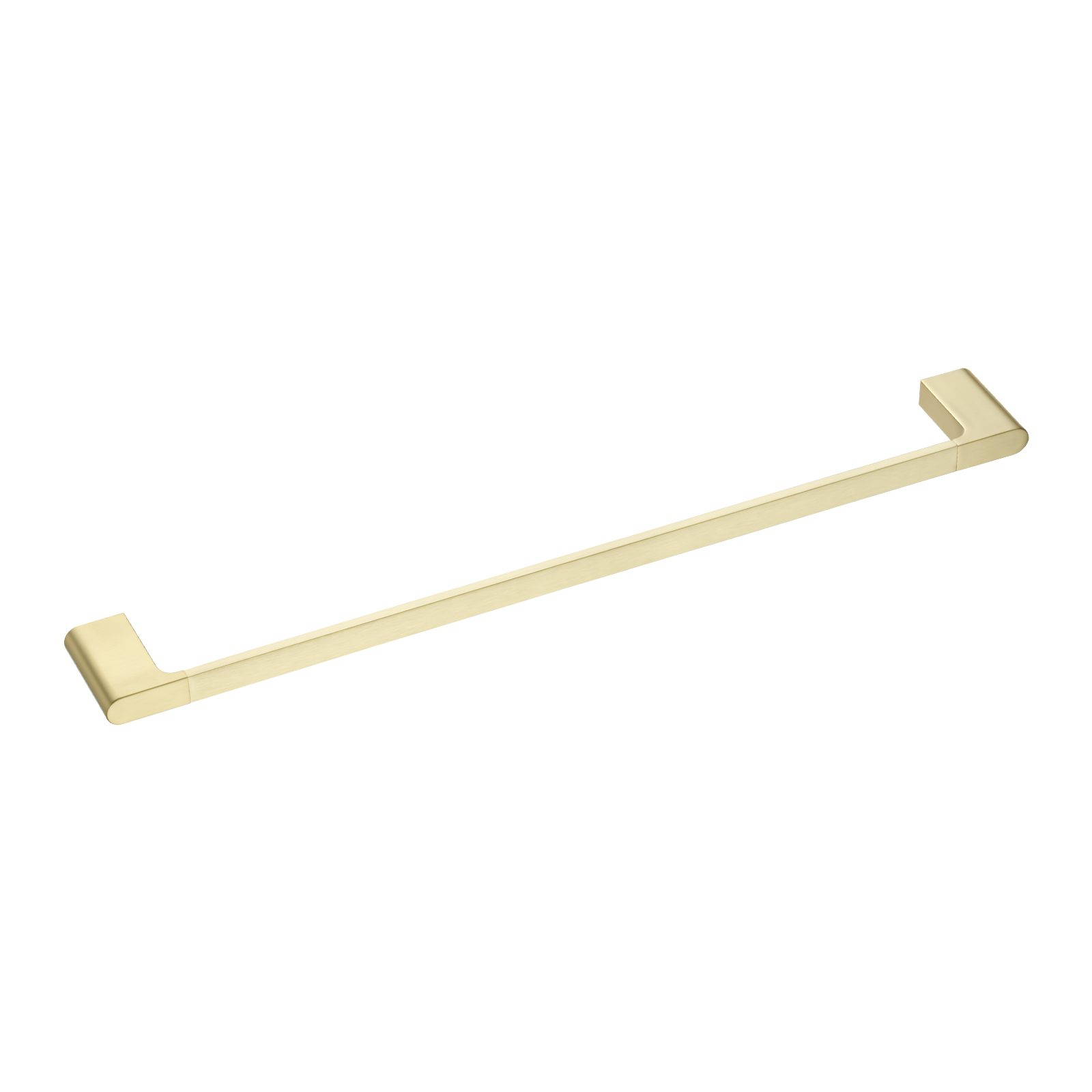 VOG Series Light Brushed Brass Single Towel Rail 600mm