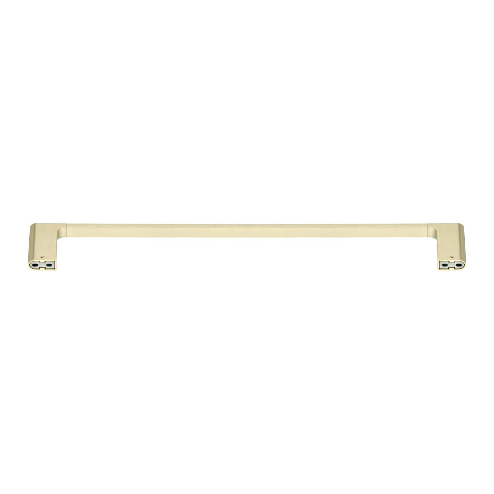 VOG Series Light Brushed Brass Single Towel Rail 600mm - Image 2