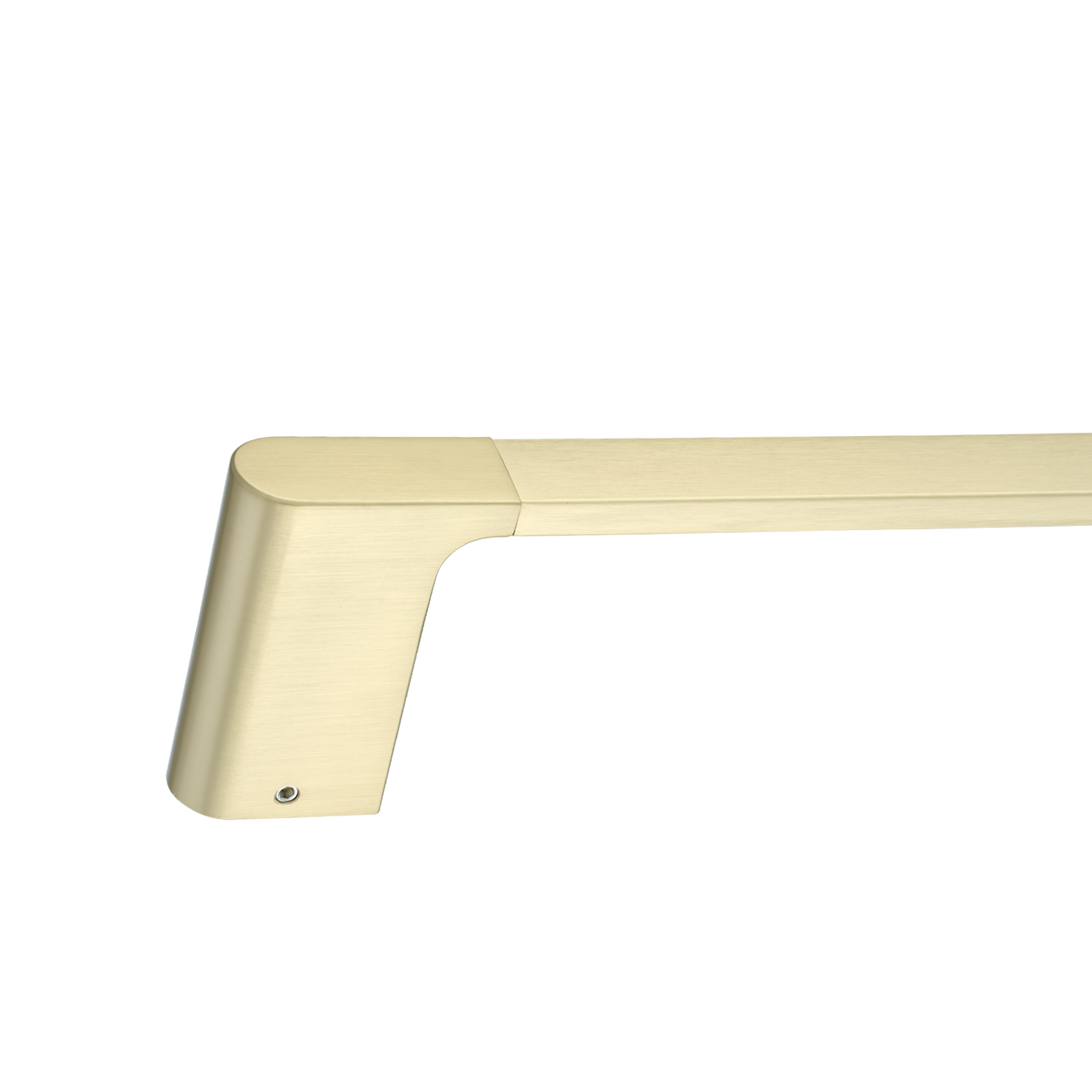 VOG Series Light Brushed Brass Single Towel Rail 600mm - Image 4