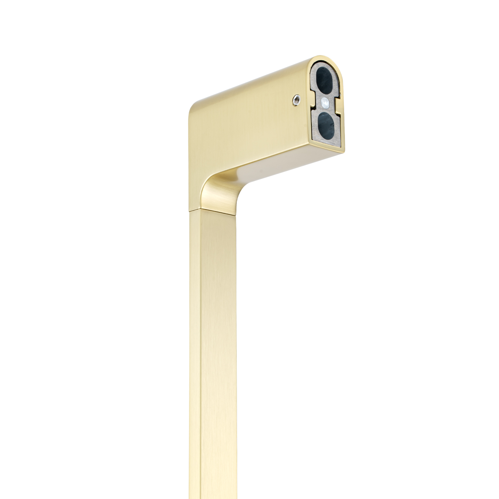 VOG - 800mm Light Brushed Brass Single Towel Rail - Image 2