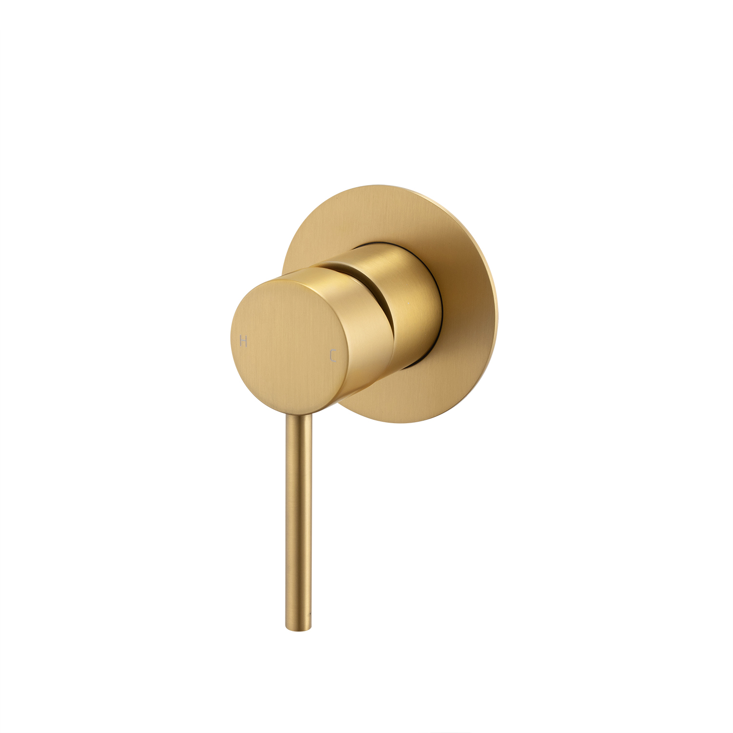 LUCID PIN Brushed Brass Wall Mixer Trim Kit Only (match CLPM) - Image 4