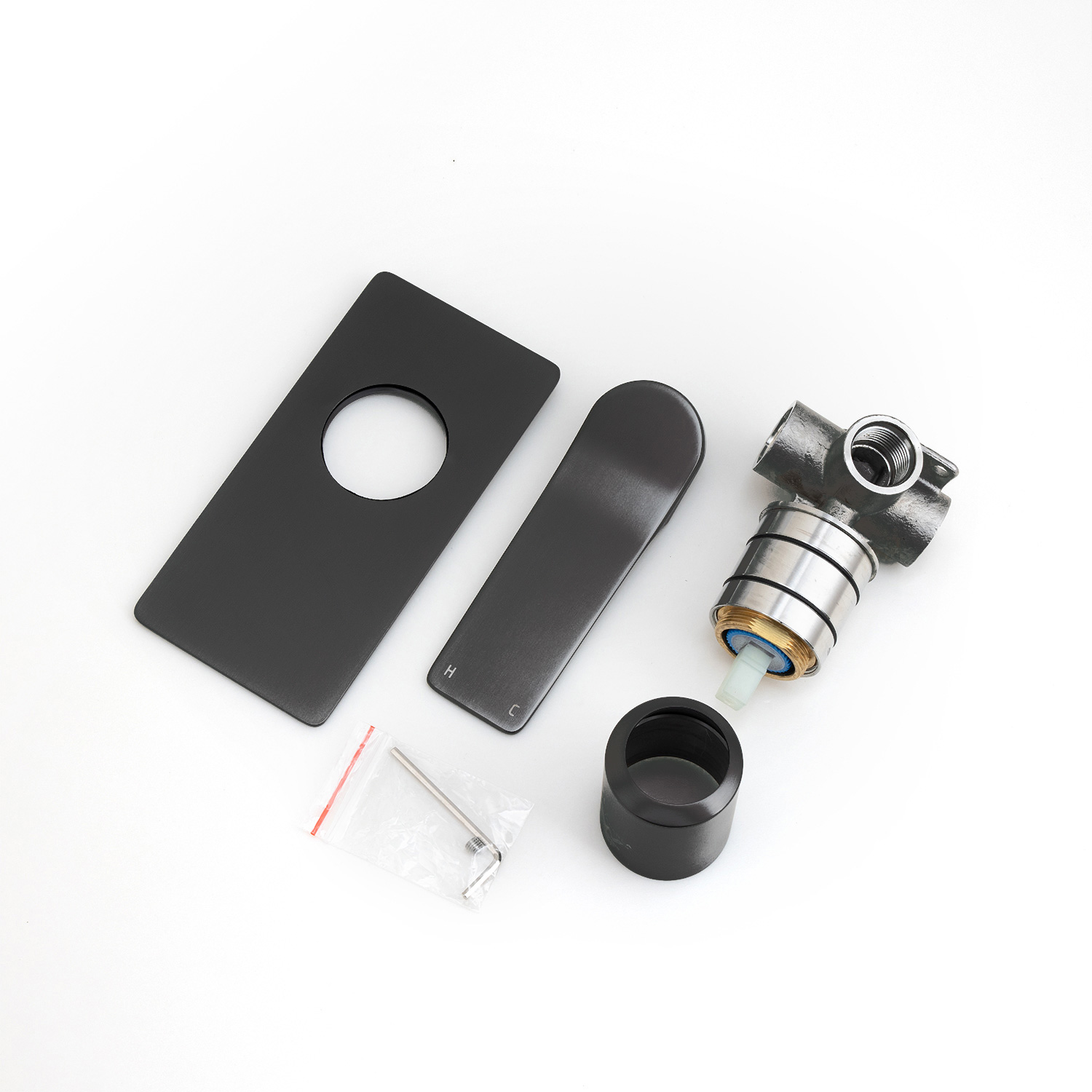 RUSHY - Black Wall Mixer - Image 4