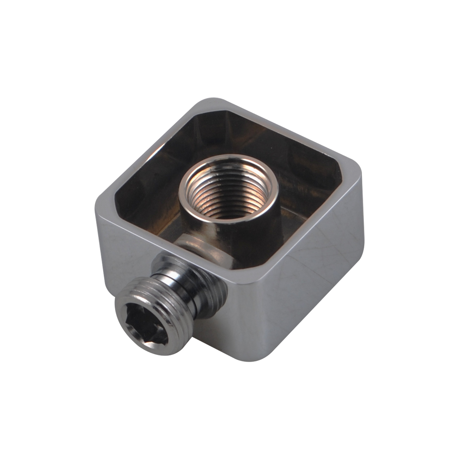 Chrome Shower Rail with Handheld Shower - Image 3