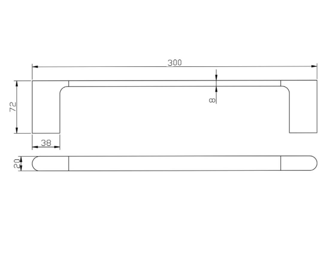 VOG - Chrome Hand Towel - Image 2