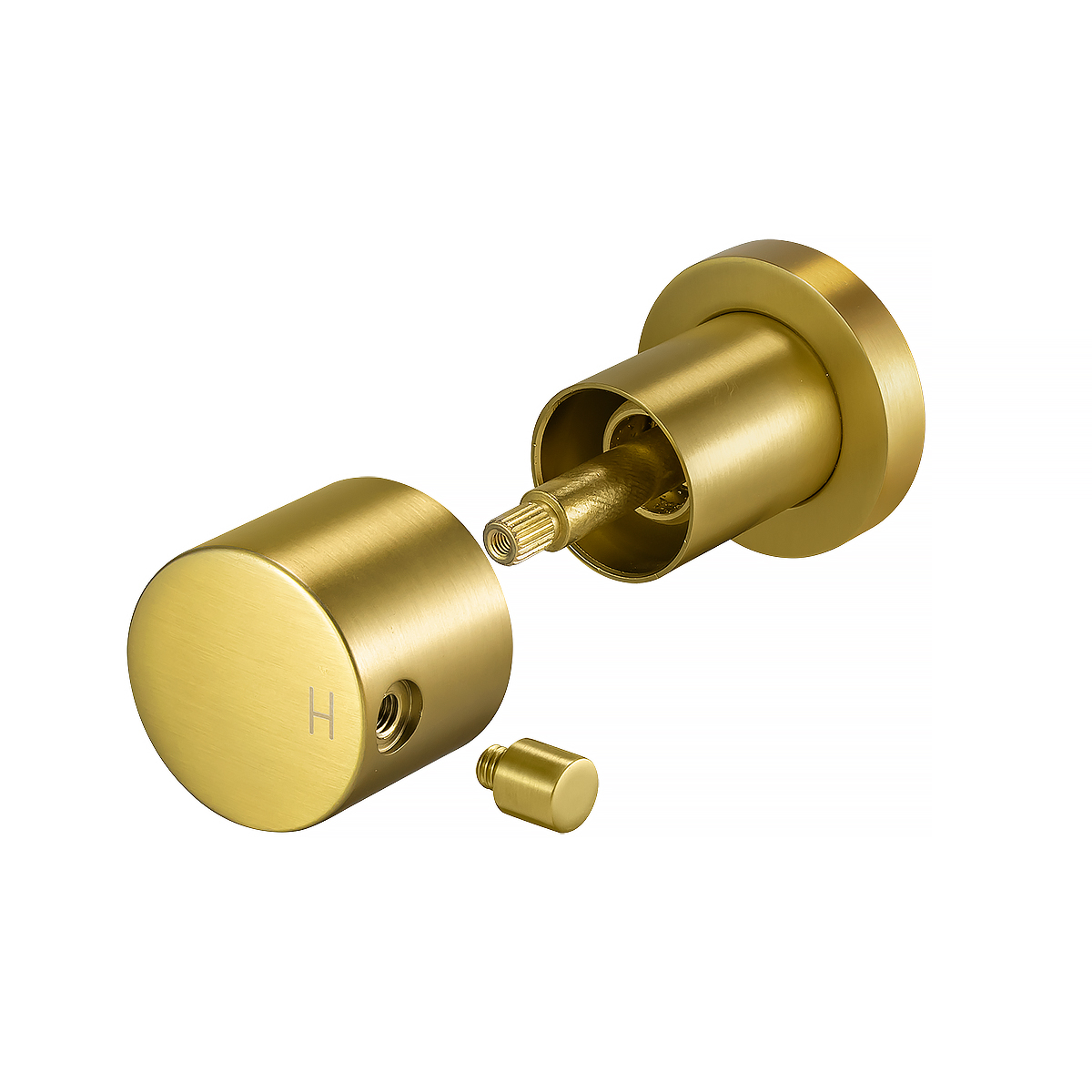 Brushed Brass Wall Tap - Image 5