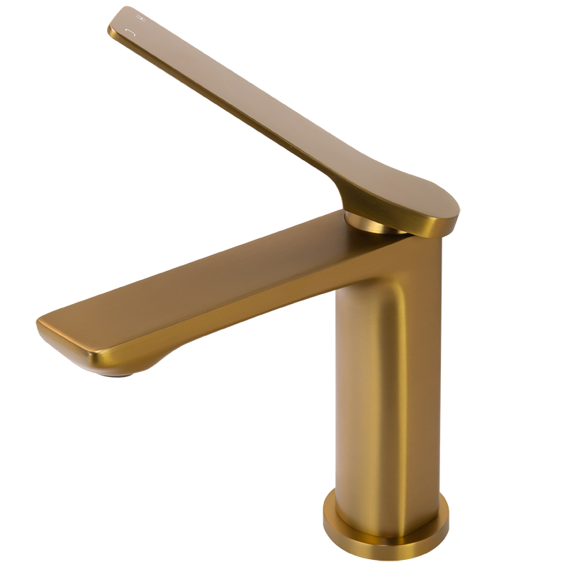 RUSHY - Brushed Brass Basin Mixer - Image 5