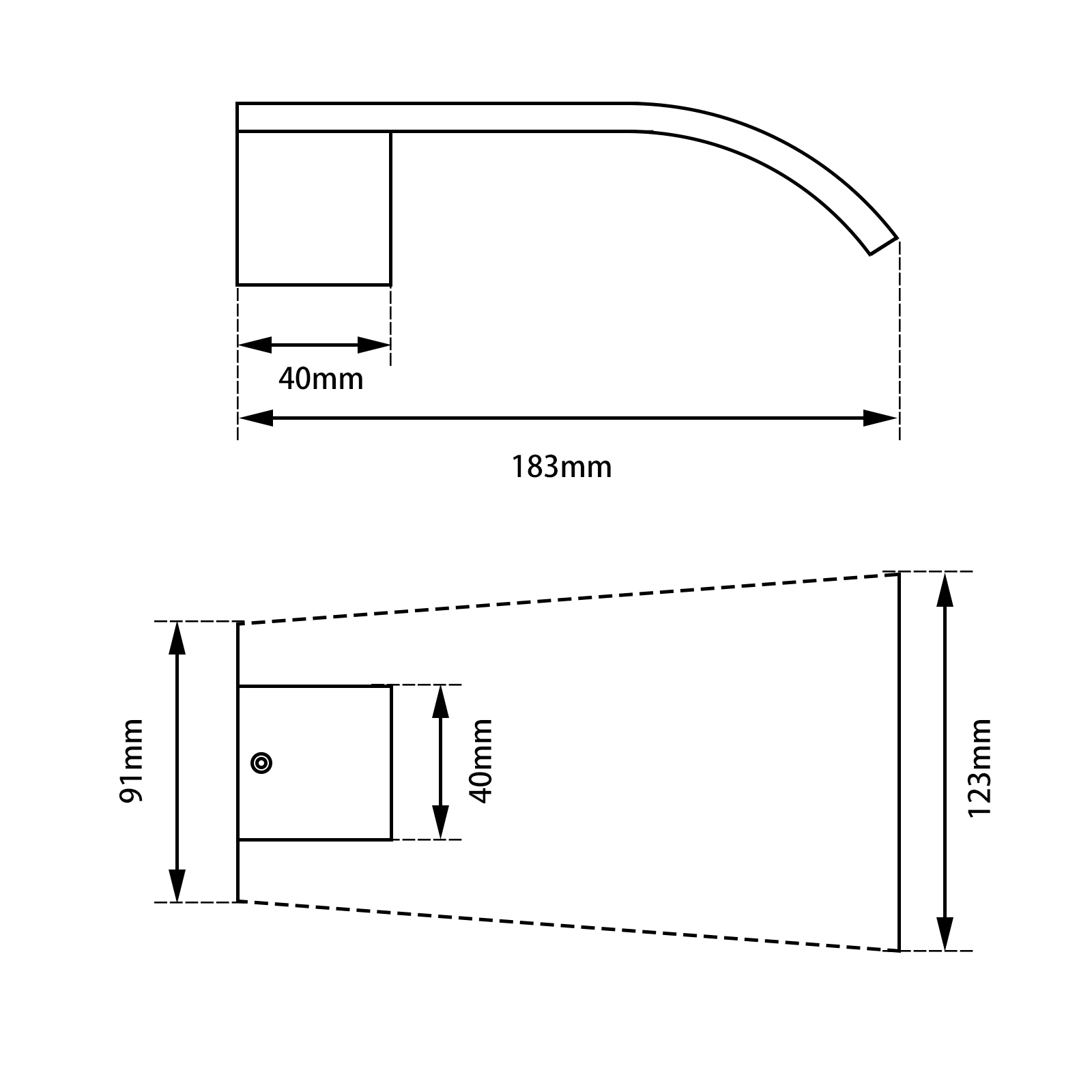 Brushed Brass Spout - Image 2