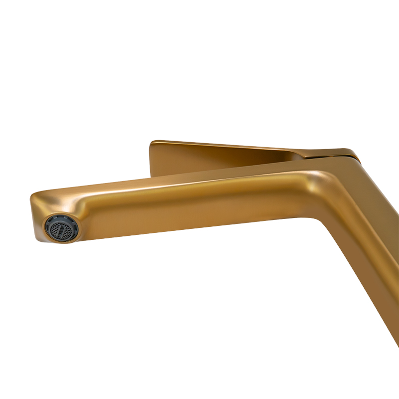 RUSHY - Brushed Brass Basin Mixer - Image 4