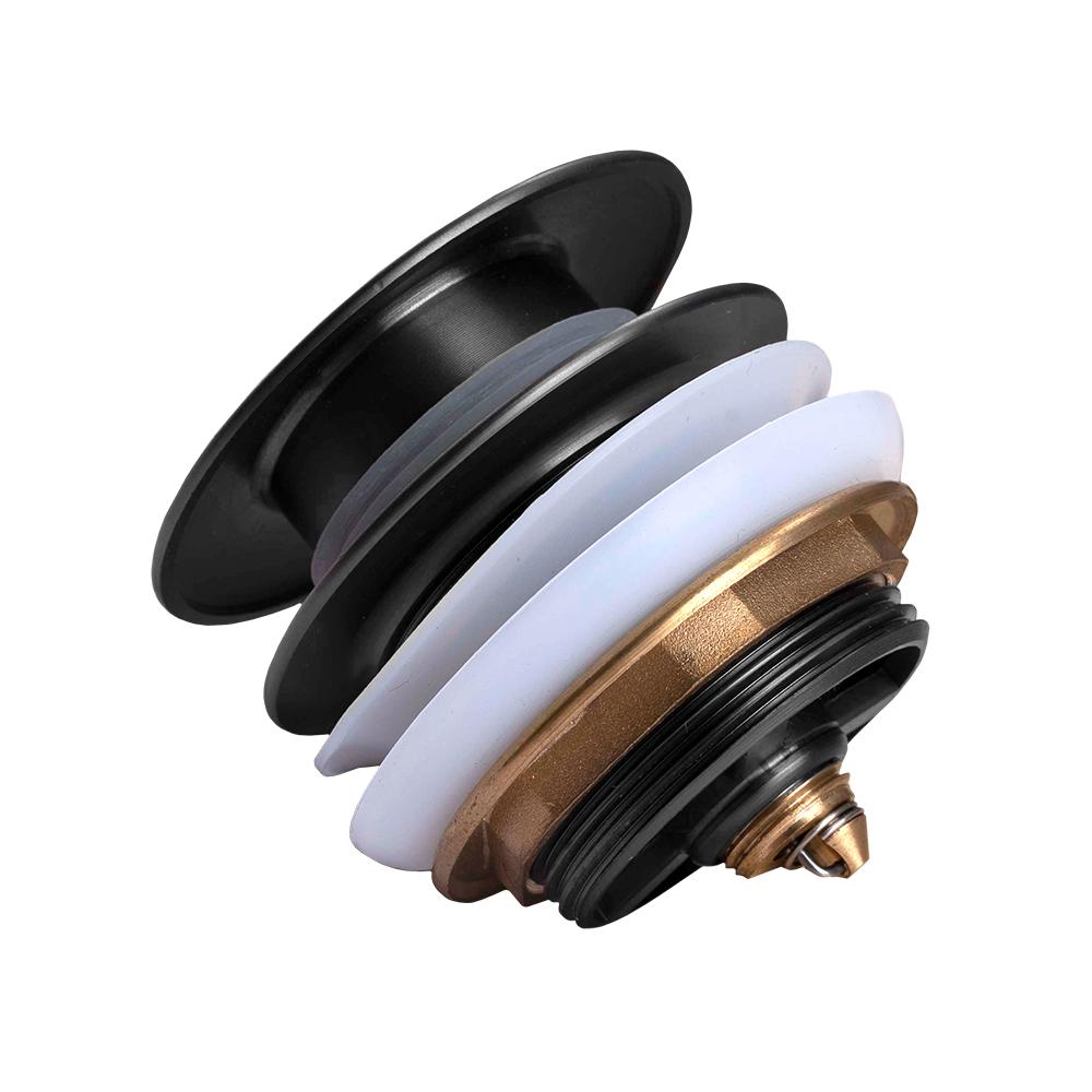 Black Bathtub Pop Up Waste No Overflow - Image 3