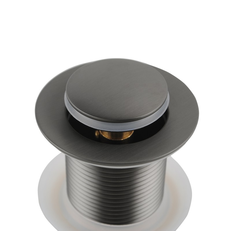 Gunmetal Pop Up Waste No Overflow - Image 4