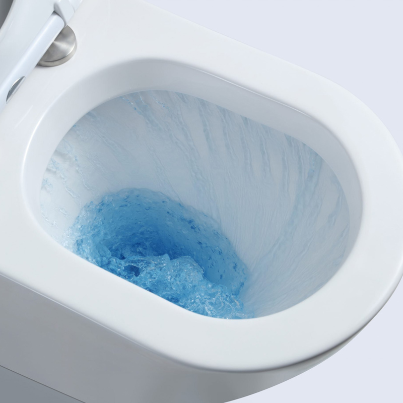 VERA 670*360*850mm Gloss White Tornado Flushing Back to Wall Two-piece Toilet Suite - Image 5